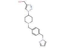 (1-{1-[4-(1H-pyrazol-1-ylmethyl)benzyl]-4-piperidinyl}-1H-1,2,3-triazol-4-yl)methanol trifluoroacetate (salt)