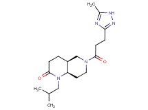 (4aS*,8aR*)-1-isobutyl-6-[3-(5-methyl-1H-1,2,4-triazol-3-yl)propanoyl]octahydro-1,6-naphthyridin-2(1H)-one