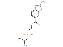 N-[2-(isobutylsulfonyl)ethyl]-2-methyl-1,3-benzoxazole-6-carboxamide
