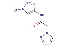 N-(1-methyl-1H-1,2,3-triazol-4-yl)-2-(1H-pyrazol-1-yl)acetamide