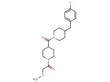 4-(4-fluorobenzyl)-1-{[1-(methoxyacetyl)-4-piperidinyl]carbonyl}piperidine