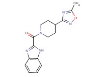 2-{[4-(5-methyl-1,2,4-oxadiazol-3-yl)piperidin-1-yl]carbonyl}-1H-benzimidazole