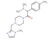 N,N-dimethyl-2-{4-[(1-methyl-1H-imidazol-2-yl)methyl]-1-piperazinyl}-1-(4-methylphenyl)-2-oxoethanamine