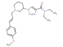 N,N-diethyl-1-{1-[(2E)-3-(4-methoxyphenyl)-2-propen-1-yl]-3-piperidinyl}-1H-1,2,3-triazole-4-carboxamide