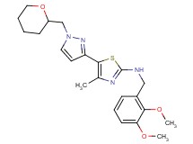 N-(2,3-dimethoxybenzyl)-4-methyl-5-[1-(tetrahydro-2H-pyran-2-ylmethyl)-1H-pyrazol-3-yl]-1,3-thiazol-2-amine