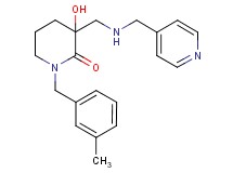 3-hydroxy-1-(3-methylbenzyl)-3-{[(4-pyridinylmethyl)amino]methyl}-2-piperidinone