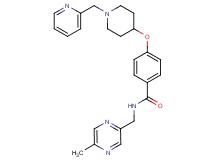 N-[(5-methyl-2-pyrazinyl)methyl]-4-{[1-(2-pyridinylmethyl)-4-piperidinyl]oxy}benzamide