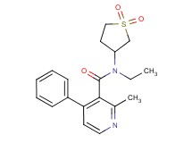 N-(1,1-dioxidotetrahydro-3-thienyl)-N-ethyl-2-methyl-4-phenylnicotinamide