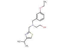 2-{(3-ethoxybenzyl)[(4-isopropyl-1,3-thiazol-2-yl)methyl]amino}ethanol