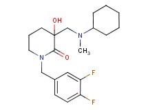 3-{[cyclohexyl(methyl)amino]methyl}-1-(3,4-difluorobenzyl)-3-hydroxy-2-piperidinone