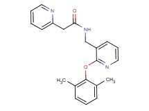 N-{[2-(2,6-dimethylphenoxy)-3-pyridinyl]methyl}-2-(2-pyridinyl)acetamide