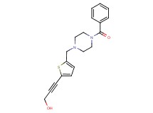 3-{5-[(4-benzoylpiperazin-1-yl)methyl]-2-thienyl}prop-2-yn-1-ol