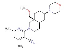 2-[(4aR*,6R*,8aS*)-8a-(methoxymethyl)-6-morpholin-4-yloctahydroisoquinolin-2(1H)-yl]-4,6-dimethylnicotinonitrile