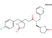 3-[2-(4-chlorobenzyl)-5-oxo-2-pyrrolidinyl]-N-{[(2S)-5-oxo-2-pyrrolidinyl]methyl}-N-(3-pyridinylmethyl)propanamide