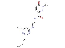 N-{2-[(2-butyl-6-methylpyrimidin-4-yl)amino]ethyl}-1-methyl-6-oxo-1,6-dihydropyridazine-3-carboxamide