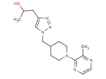1-(1-{[1-(3-methyl-2-pyrazinyl)-4-piperidinyl]methyl}-1H-1,2,3-triazol-4-yl)-2-propanol trifluoroacetate (salt)