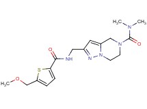 2-[({[5-(methoxymethyl)-2-thienyl]carbonyl}amino)methyl]-N,N-dimethyl-6,7-dihydropyrazolo[1,5-a]pyrazine-5(4H)-carboxamide