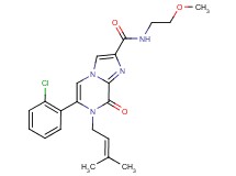 6-(2-chlorophenyl)-N-(2-methoxyethyl)-7-(3-methylbut-2-en-1-yl)-8-oxo-7,8-dihydroimidazo[1,2-a]pyrazine-2-carboxamide