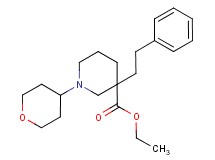 ethyl 3-(2-phenylethyl)-1-(tetrahydro-2H-pyran-4-yl)-3-piperidinecarboxylate