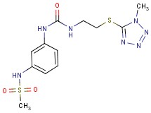 N-(3-{[({2-[(1-methyl-1H-tetrazol-5-yl)thio]ethyl}amino)carbonyl]amino}phenyl)methanesulfonamide