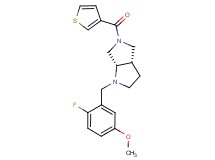 (3aS,6aS)-1-(2-fluoro-5-methoxybenzyl)-5-(3-thienylcarbonyl)octahydropyrrolo[3,4-b]pyrrole