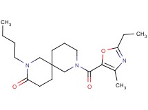 2-butyl-8-[(2-ethyl-4-methyl-1,3-oxazol-5-yl)carbonyl]-2,8-diazaspiro[5.5]undecan-3-one