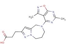 3-[5-(3,6-dimethylisoxazolo[5,4-d]pyrimidin-4-yl)-5,6,7,8-tetrahydro-4H-pyrazolo[1,5-a][1,4]diazepin-2-yl]propanoic acid