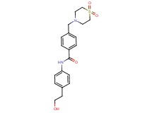 4-[(1,1-dioxidothiomorpholin-4-yl)methyl]-N-[4-(2-hydroxyethyl)phenyl]benzamide