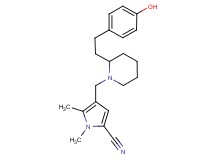 4-({2-[2-(4-hydroxyphenyl)ethyl]-1-piperidinyl}methyl)-1,5-dimethyl-1H-pyrrole-2-carbonitrile