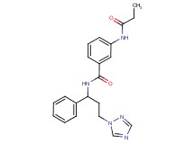 N-[1-phenyl-3-(1H-1,2,4-triazol-1-yl)propyl]-3-(propionylamino)benzamide