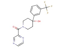 1-(2-pyrazinylcarbonyl)-4-[3-(trifluoromethyl)phenyl]-4-piperidinol