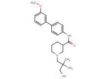 1-(3-hydroxy-2,2-dimethylpropyl)-N-(3'-methoxy-4-biphenylyl)-3-piperidinecarboxamide