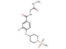 3-chloro-N-[2-(methylamino)-2-oxoethyl]-4-{[1-(methylsulfonyl)piperidin-4-yl]oxy}benzamide