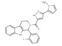 1-(2-fluorophenyl)-2-{[3-(1-methyl-1H-pyrrol-2-yl)-1H-pyrazol-5-yl]carbonyl}-2,3,4,9-tetrahydro-1H-beta-carboline
