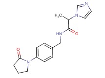 2-(1H-imidazol-1-yl)-N-[4-(2-oxo-1-pyrrolidinyl)benzyl]propanamide trifluoroacetate