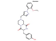 (3R,9aR)-3-(4-hydroxybenzyl)-8-{[1-(2-methoxyphenyl)-1H-pyrazol-4-yl]methyl}tetrahydro-2H-pyrazino[1,2-a]pyrazine-1,4(3H,6H)-dione