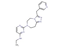 N-ethyl-2-[3-(3-pyridinylmethyl)-5,6,8,9-tetrahydro-7H-[1,2,4]triazolo[4,3-d][1,4]diazepin-7-yl]-4-pyrimidinamine