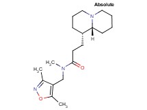 N-[(3,5-dimethyl-4-isoxazolyl)methyl]-N-methyl-3-[(1S,9aR)-octahydro-2H-quinolizin-1-yl]propanamide