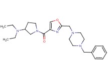 1-({2-[(4-benzyl-1-piperazinyl)methyl]-1,3-oxazol-4-yl}carbonyl)-N,N-diethyl-3-pyrrolidinamine