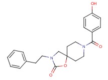 8-(4-hydroxybenzoyl)-3-(2-phenylethyl)-1-oxa-3,8-diazaspiro[4.5]decan-2-one