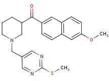 (6-methoxy-2-naphthyl)(1-{[2-(methylthio)-5-pyrimidinyl]methyl}-3-piperidinyl)methanone