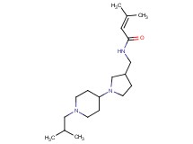 N-{[1-(1-isobutylpiperidin-4-yl)pyrrolidin-3-yl]methyl}-3-methylbut-2-enamide