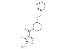 4-chloro-3-{[3-(pyridin-3-ylmethoxy)piperidin-1-yl]carbonyl}-1H-pyrazol-5-amine