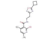 N-[2-(5-cyclobutyl-1,2,4-oxadiazol-3-yl)ethyl]-2-hydroxy-4,6-dimethylnicotinamide