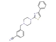 3-{[4-(4-phenyl-1,3-thiazol-2-yl)piperazin-1-yl]methyl}benzonitrile