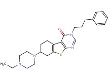 7-(4-ethyl-1-piperazinyl)-3-(3-phenylpropyl)-5,6,7,8-tetrahydro[1]benzothieno[2,3-d]pyrimidin-4(3H)-one
