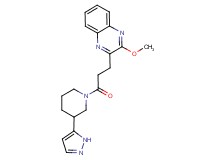 2-methoxy-3-{3-oxo-3-[3-(1H-pyrazol-5-yl)piperidin-1-yl]propyl}quinoxaline