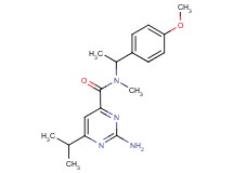 2-amino-6-isopropyl-N-[1-(4-methoxyphenyl)ethyl]-N-methylpyrimidine-4-carboxamide