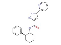 N-[(1R*,2S*)-2-phenylcyclohexyl]-3-pyridin-2-yl-1H-pyrazole-5-carboxamide