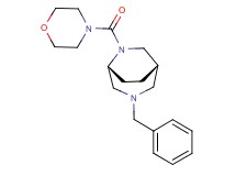 (1S*,5R*)-3-benzyl-6-(4-morpholinylcarbonyl)-3,6-diazabicyclo[3.2.2]nonane